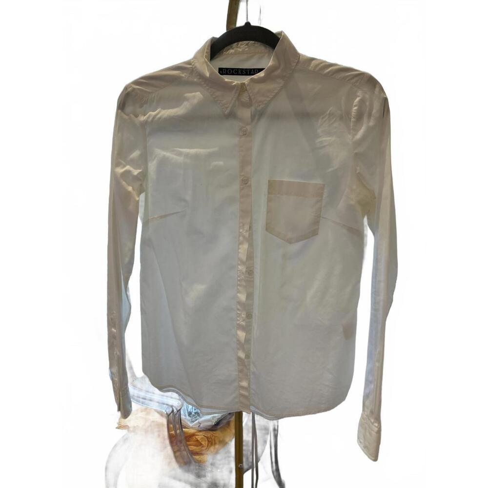 Rockstar Women's White Button-Up Shirt